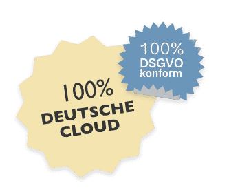 100 Prozent Deutsche Cloud und DSGVO-konforme Datensicherung