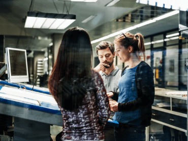 arbeitende Mitarbeiter