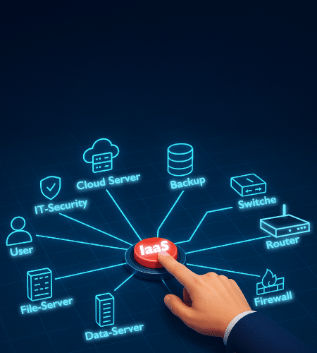 Iaas - Infrastructure as a Service: Jedes IT-Szenario auf Knopfdruck in der mIT Cloud sofort erstellen.