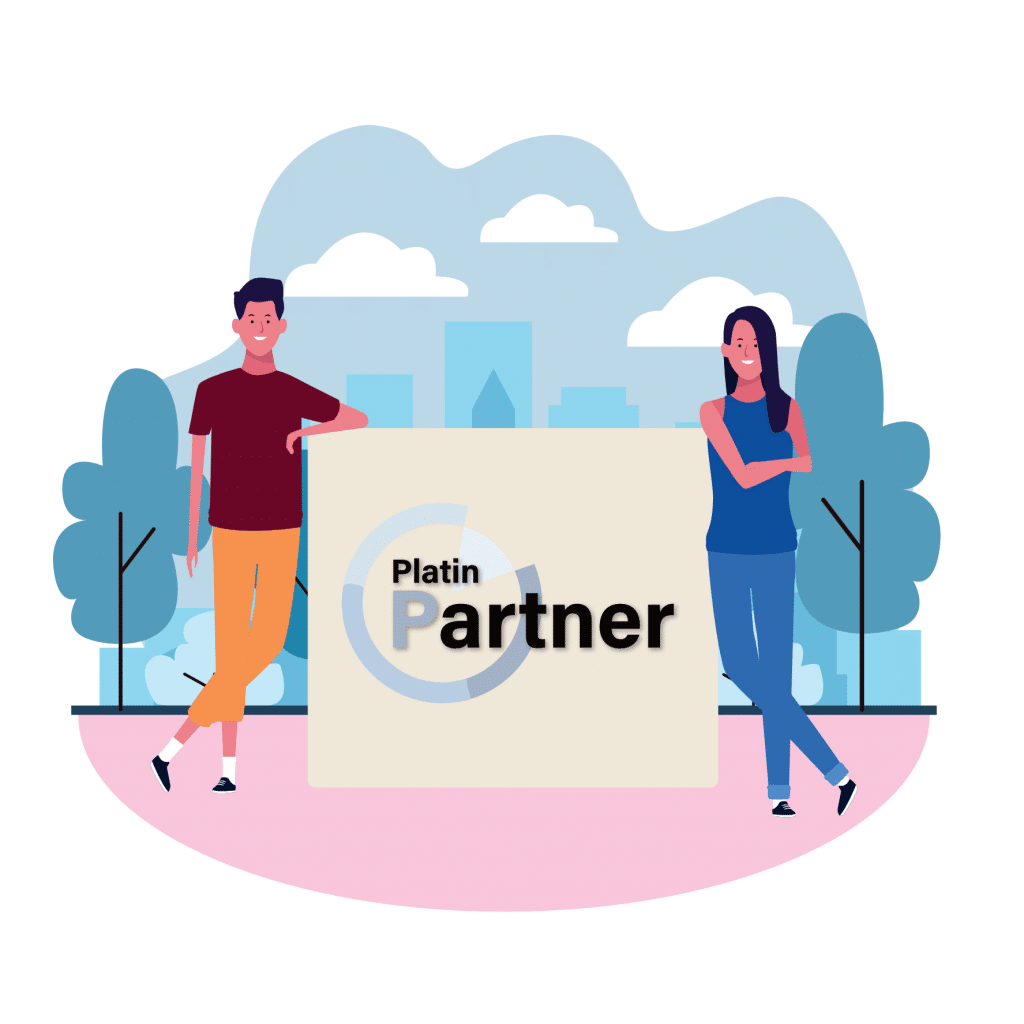Silber-Partner-Abzeichen für Partner der mitteldeutschen IT